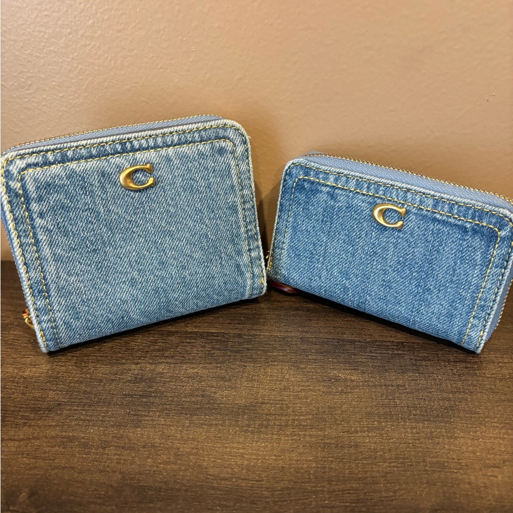Coach Essentials Bi Fold Wallet AND Zip Card Case